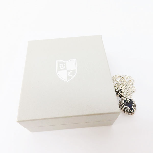 実際に弊社で買取させて頂いたLEATHERS AND TREASURES/レザーズアンドトレジャーズ スクロールハートペンダント ブルーストーン ネックレスの画像 8枚目