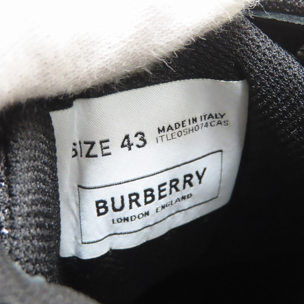 実際に弊社で買取させて頂いたBURBERRY/バーバリー LOW TOP SNEAKERS/ロートップスニーカー/UK9の画像 5枚目