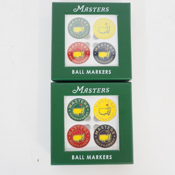 実際に弊社で買取させて頂いた【未使用】MASTERS/マスターズ ゴルフ ボールマーカー 4ｘ2セット
