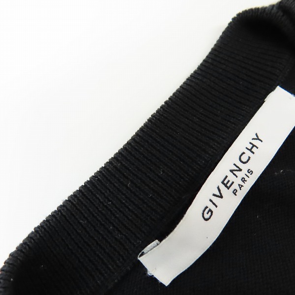 実際に弊社で買取させて頂いた【JPタグ】GIVENCHY/ジバンシィ 18AW ロゴ4ボタン コットンクルーネックニット BM9047403B/XSの画像 7枚目