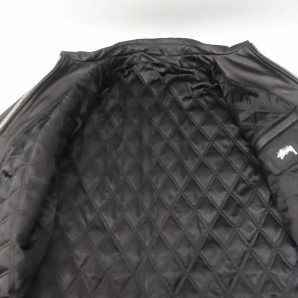 STUSSY/ステューシー LEATHER BING JACKET/カウレザージャケット