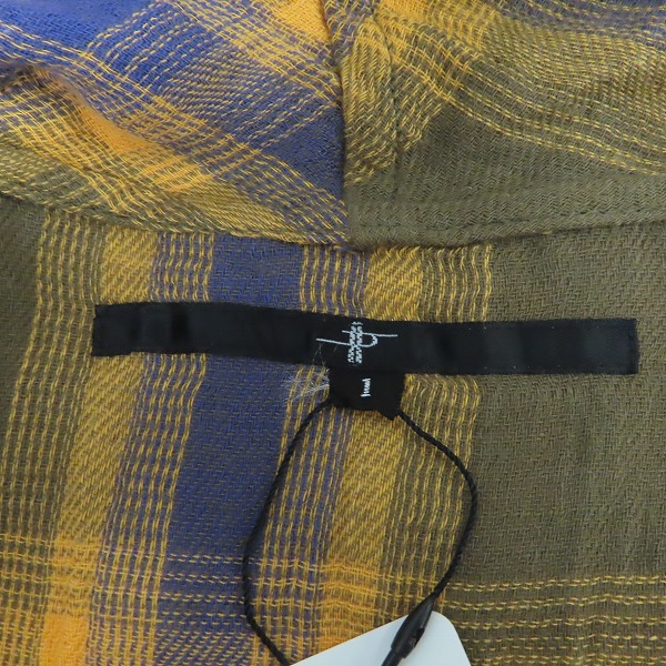 実際に弊社で買取させて頂いた【未使用】NO ID./ノーアイディー チェック柄 ガウン 825017-517S/1の画像 2枚目