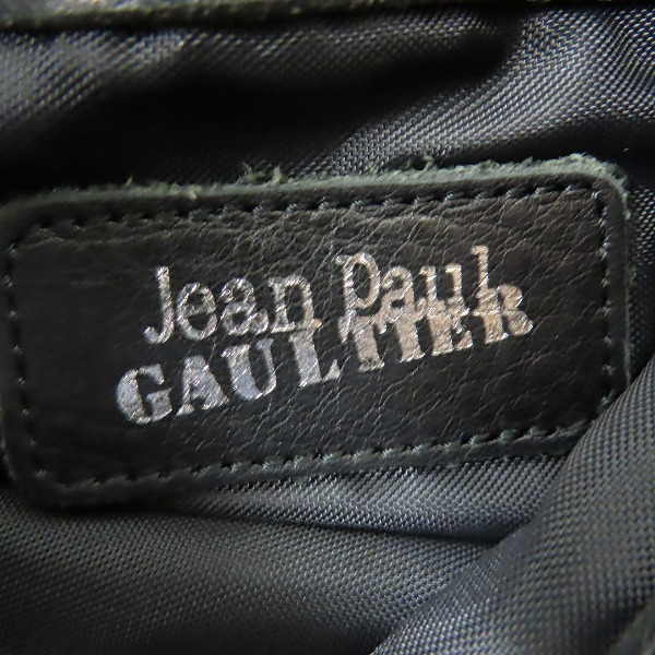 実際に弊社で買取させて頂いたJEAN PAUL GAULTIER/ジャンポールゴルチェ レザー ショルダーバッグの画像 5枚目