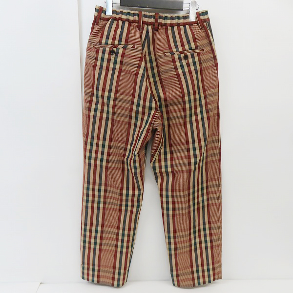 実際に弊社で買取させて頂いたTOMORROWLAND/トゥモローランド 日本製 チェック柄 イージーパンツ 63-04-91-04103/Sの画像 1枚目