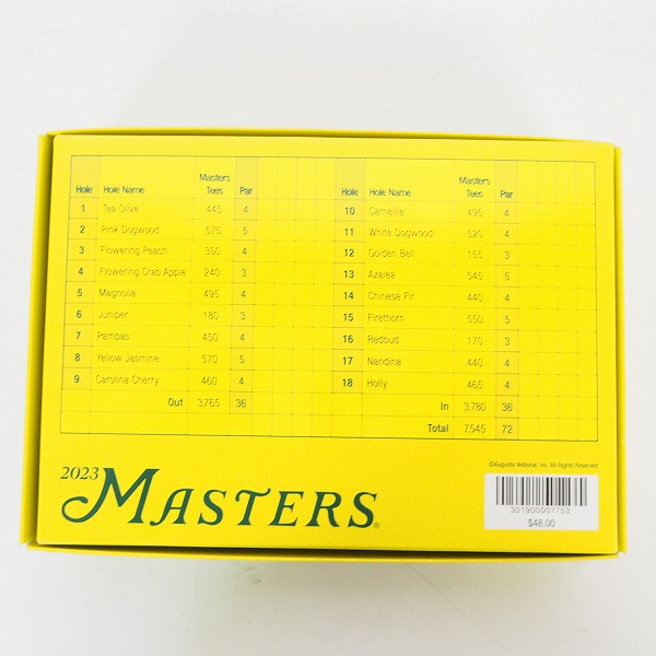 実際に弊社で買取させて頂いた【未使用/オウンネーム】Titleist/タイトリスト VELOCITY/ベロシティ 2023 MASTERS ゴルフボール ホワイト 1ダースの画像 3枚目