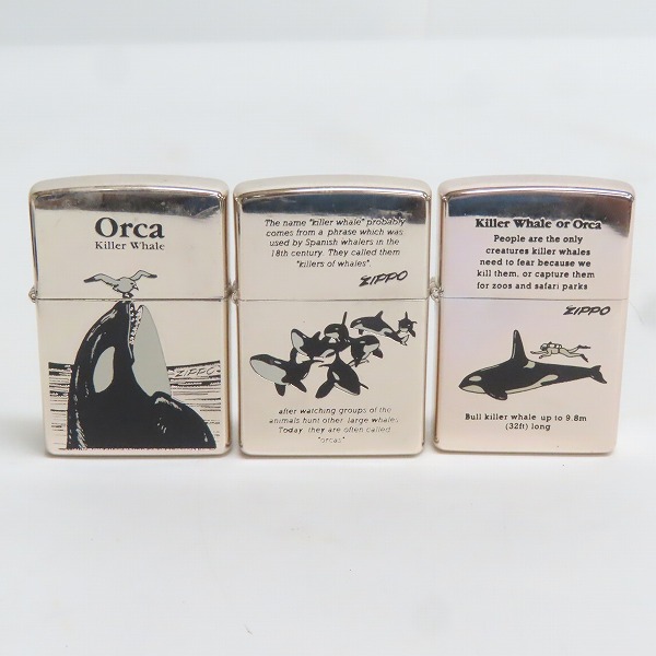 ZIPPO/ジッポー KILLER WHALE ORCA シャチ 3点セットの買取実績