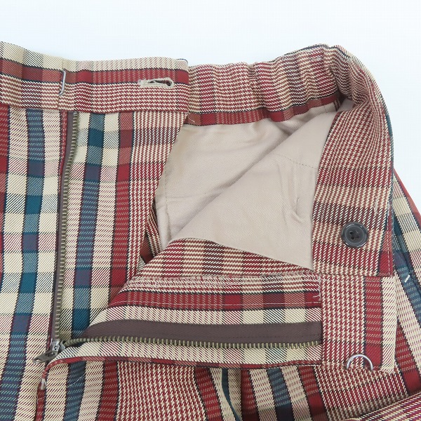 実際に弊社で買取させて頂いたTOMORROWLAND/トゥモローランド 日本製 チェック柄 イージーパンツ 63-04-91-04103/Sの画像 2枚目