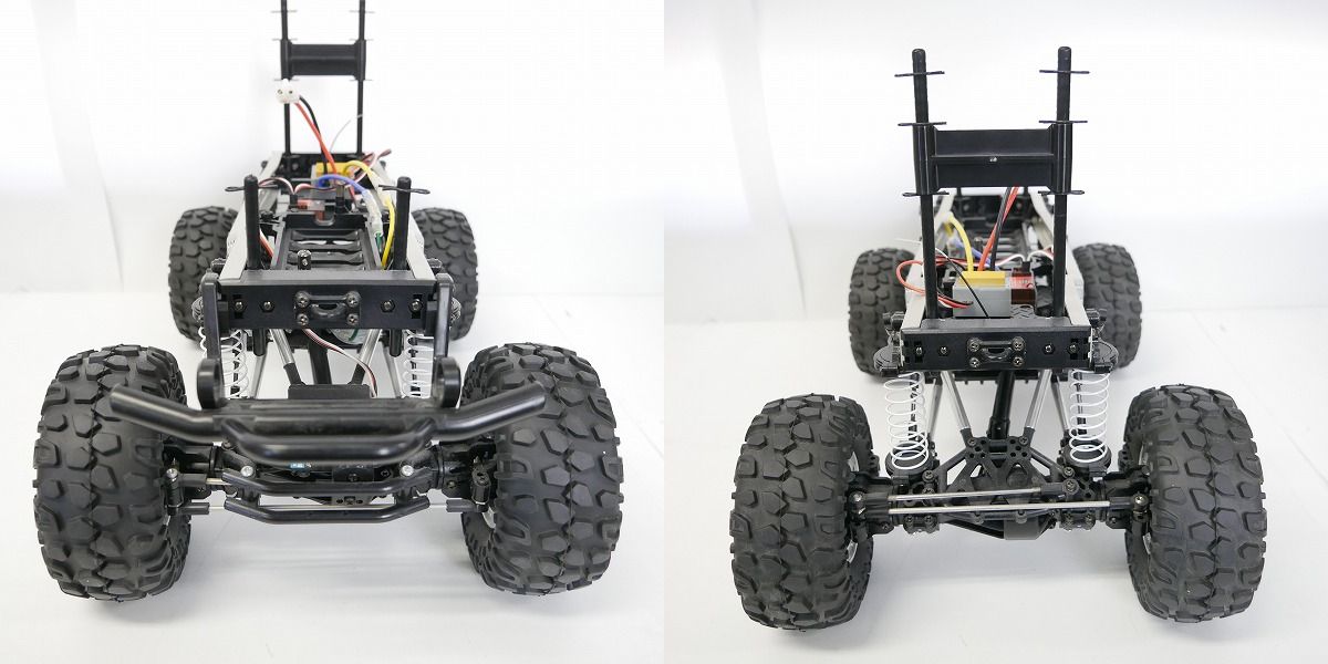 実際に弊社で買取させて頂いた【組立済/動作未確認】タミヤ 1/10 電動RC 4×4 オフロードカー トヨタ ランドクルーザー40/OPTION MT-315 2.4GHZ プロポ付きの画像 2枚目