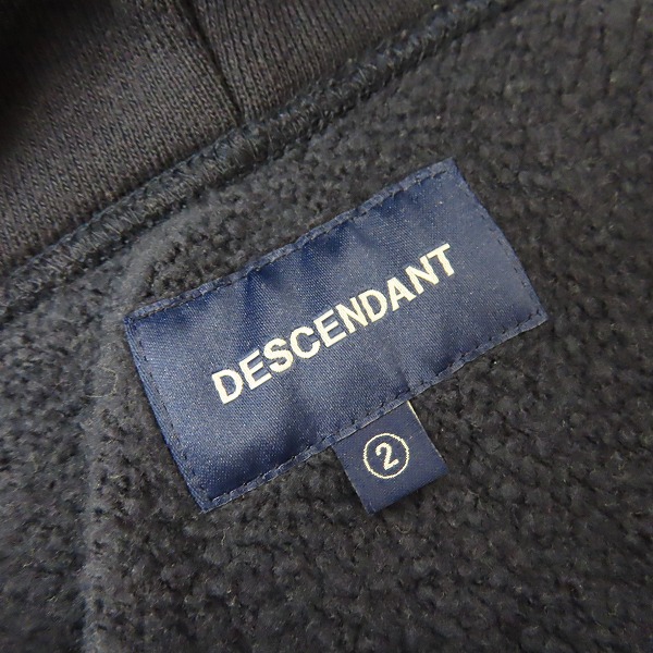 実際に弊社で買取させて頂いたDESCENDANT/ディセンダント クジラロゴ刺繍 ジップアップパーカー 2の画像 2枚目
