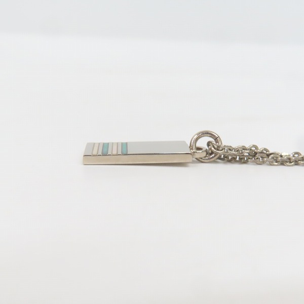 実際に弊社で買取させて頂いたPaul Smith/ポールスミス ストライプ プレート ネックレスの画像 3枚目