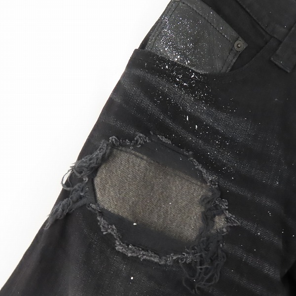 実際に弊社で買取させて頂いたNO ID.×OVERDESIGN/ノーアイディー×オーバーデザイン ペンキ/ダメージ/リメイク加工 デニムパンツ 841035-361P/2の画像 7枚目