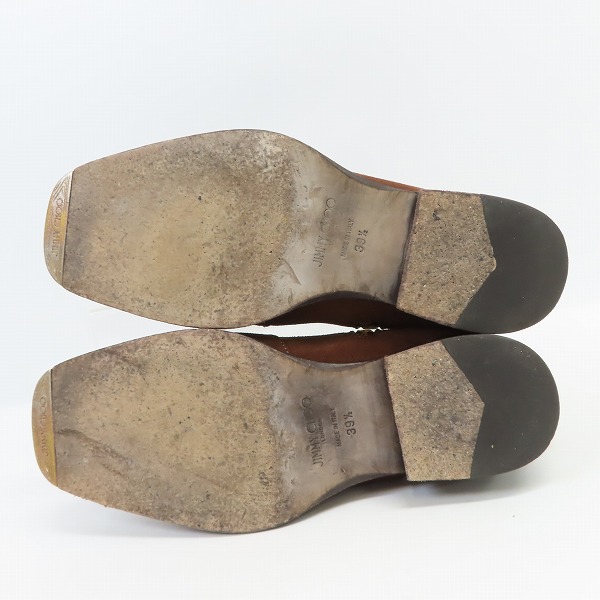 実際に弊社で買取させて頂いたJIMMY CHOO/ジミー チュウ スクエアトゥ サイドジップブーツ 39.5の画像 2枚目