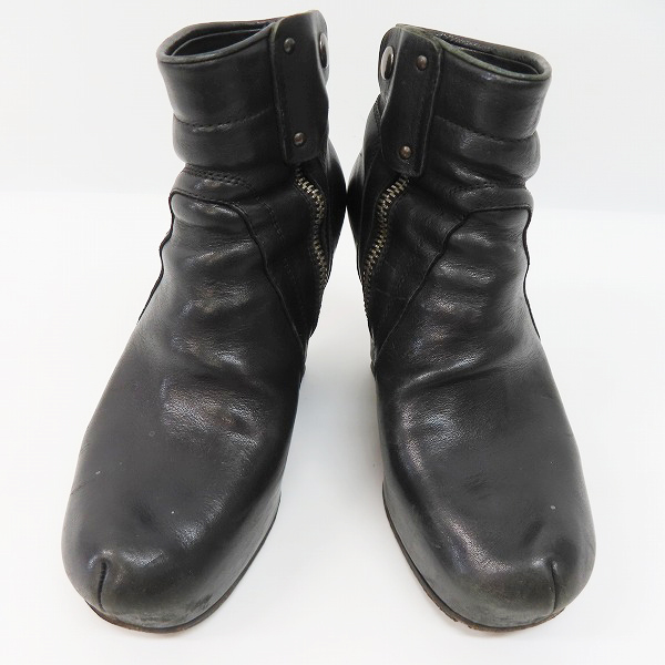 実際に弊社で買取させて頂いた【難有】Rick Owens/リックオウエンス ウェッジ ヒールブーツ 
