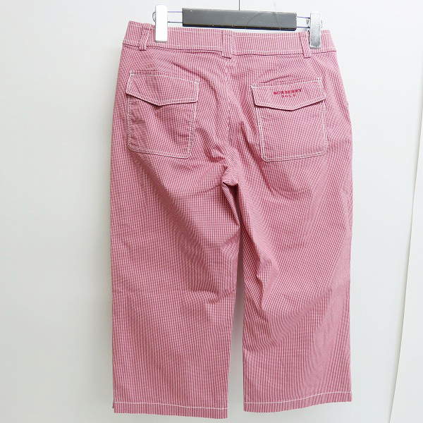 実際に弊社で買取させて頂いたBURBERRY GOLF/バーバリーゴルフ チェック パンツ/9の画像 1枚目