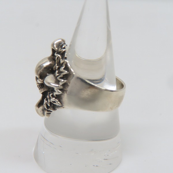 実際に弊社で買取させて頂いたCRAZY PIG/クレイジーピッグ スカルリース リング 19号の画像 1枚目