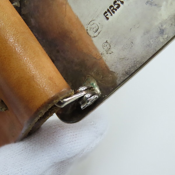 実際に弊社で買取させて頂いたFIRST ARROW'S/ファーストアローズ 唐草 バックル  コンチョ ベルト K18付きの画像 7枚目