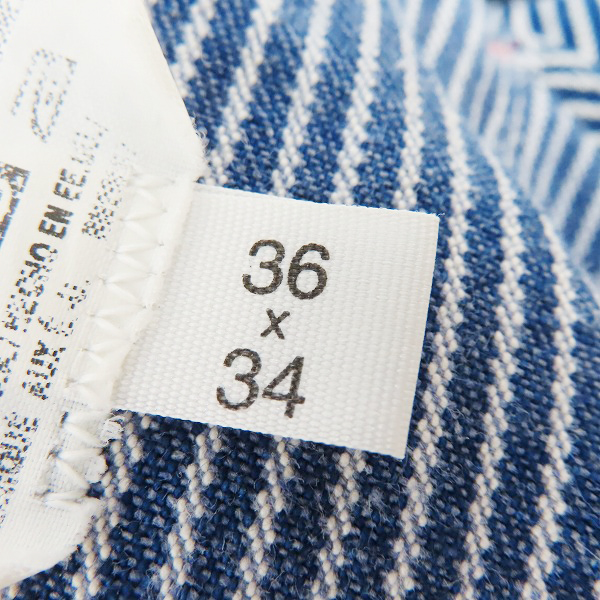 実際に弊社で買取させて頂いたDickies/ディッキーズ オーバーオール ヒッコリー ストライプ/36×34の画像 3枚目