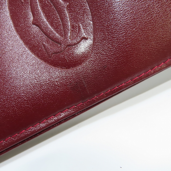 実際に弊社で買取させて頂いたCartier/カルティエ マストライン レザー 二つ折り カードケース/パスケースの画像 7枚目