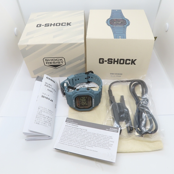 実際に弊社で買取させて頂いたG-SHOCK/Gショック G-SQUAD/ジー・スクワッド 心拍計 Bluetooth搭載 DW-H5600-2JRの画像 6枚目