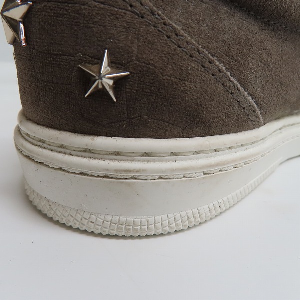 実際に弊社で買取させて頂いたJIMMY CHOO/ジミーチュウ CASH ロゴプレート/スタースタッズ ローカットスニーカー 41.5の画像 7枚目