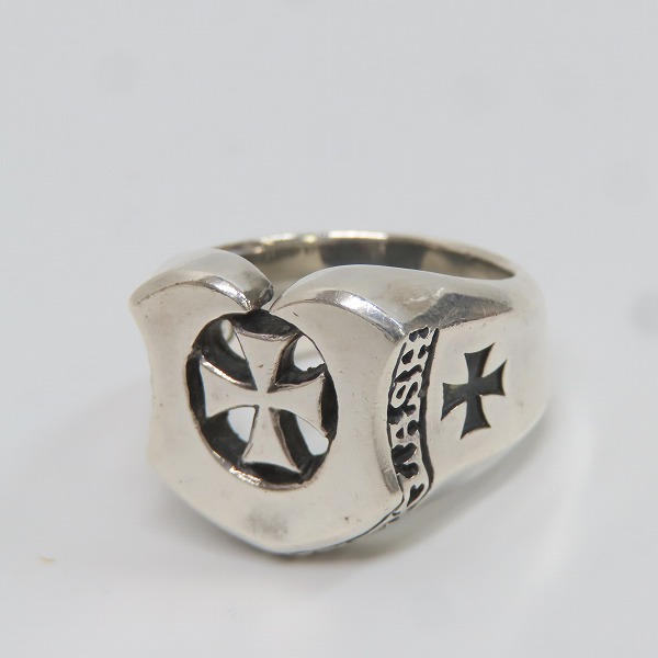 実際に弊社で買取させて頂いたDEAL DESIGN/ディールデザイン クロス ホースシュー リング 21号