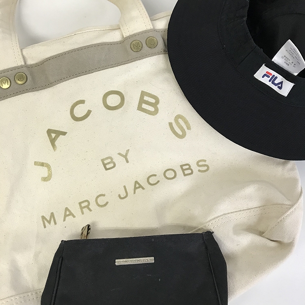 実際に弊社で買取させて頂いた【おまとめ品】FILA/フィラ Burberry/バーバリー MARC JACOBS/マークジェイコブス 他 バッグ/ハット/帽子 等の画像 1枚目