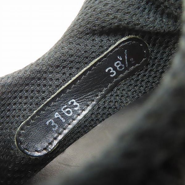 実際に弊社で買取させて頂いた【観賞用】PRADA/プラダ メッシュ 切替 レザー スニーカー 3163/38.5の画像 5枚目