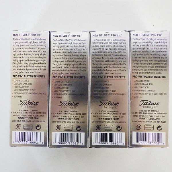 実際に弊社で買取させて頂いた【未使用】Titleist/タイトリスト PRO V1x ゴルフボール ホワイト 2ダース の画像 2枚目