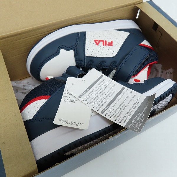 実際に弊社で買取させて頂いた【未使用】FILA/フィラ サルターレハイ キッズスニーカー FC-4205J/21.5の画像 7枚目