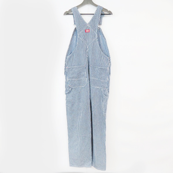 実際に弊社で買取させて頂いたDickies/ディッキーズ オーバーオール ヒッコリー ストライプ/36×34の画像 1枚目