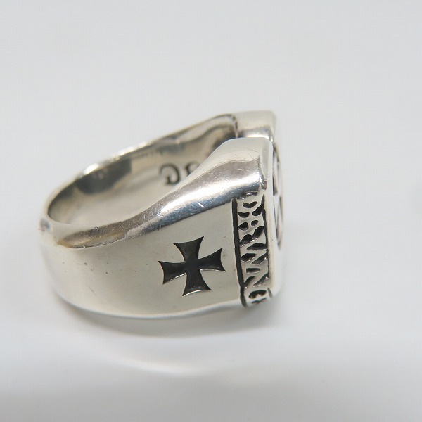 実際に弊社で買取させて頂いたDEAL DESIGN/ディールデザイン クロス ホースシュー リング 21号の画像 4枚目