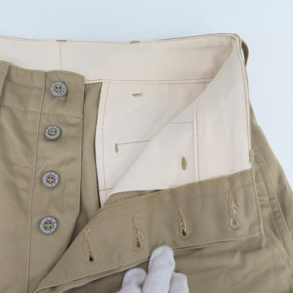 実際に弊社で買取させて頂いたBUZZ RICKSONS/バズリクソンズ ワークパンツ ベージュ M43036/W30の画像 2枚目