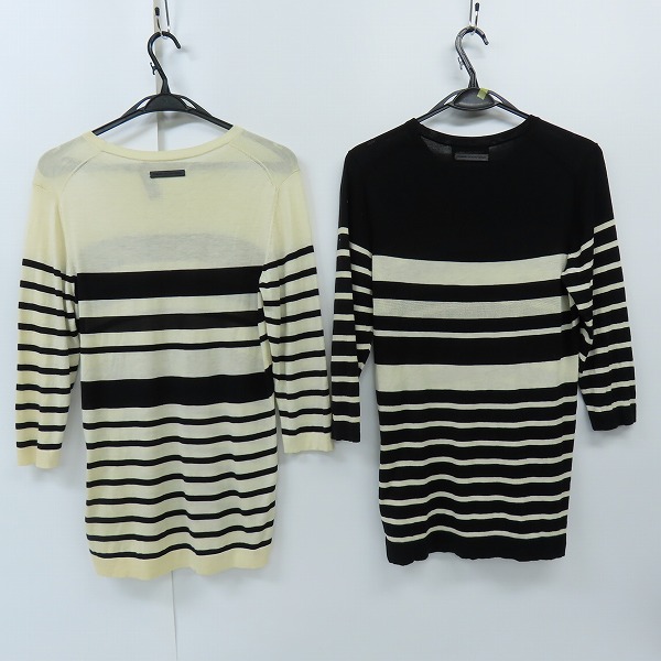 実際に弊社で買取させて頂いたDIESEL BLACK GOLD/ディーゼルブラックゴールド ボーダー ニット 2点セットの画像 1枚目