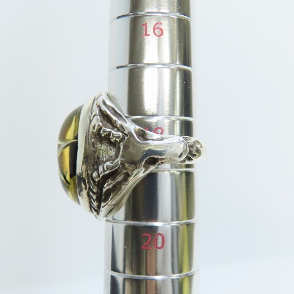 実際に弊社で買取させて頂いたALEX STEETER/アレックスストリーター Angel Heart Ring/エンジェルハートリング  2020年限定スカラベ バンダナ付き/18-19号の画像 7枚目
