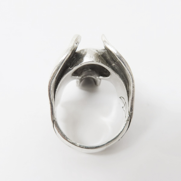 実際に弊社で買取させて頂いたCRAZY PIG/クレイジーピッグ ルシファー スカルリング 19-19.5号の画像 5枚目