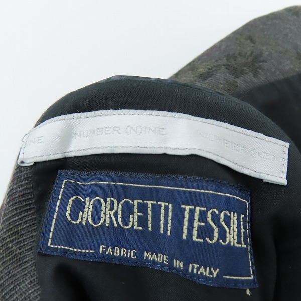 実際に弊社で買取させて頂いたNUMBER (N)INE/ナンバーナイン Giorgetti Tessile フローラル柄ジャケット/4の画像 2枚目