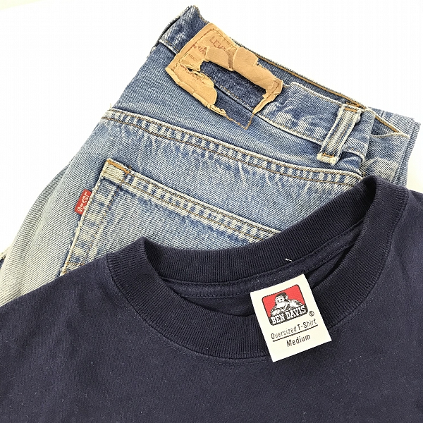 実際に弊社で買取させて頂いた【おまとめ品】リーバイス/ギャップ/ポロラルフローレン/ハイドロゲン 他 メンズ/キッズ Tシャツ/パーカー/デニムパンツ 等の画像 1枚目