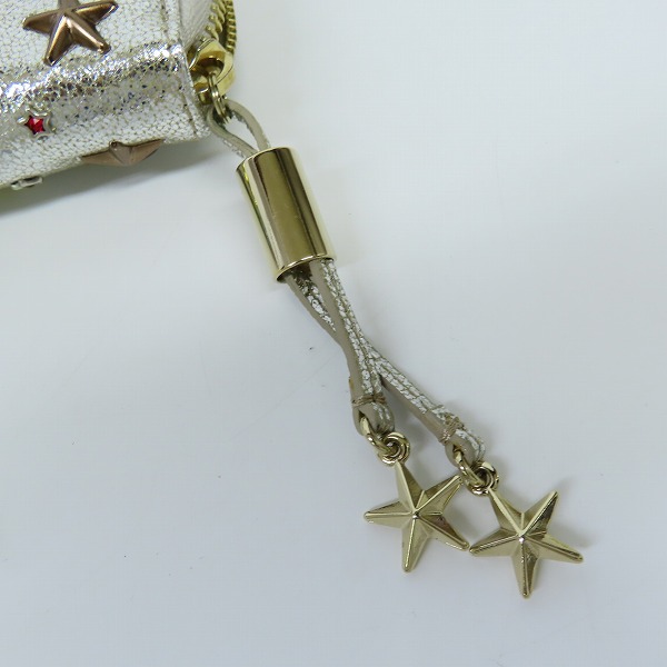 実際に弊社で買取させて頂いたJimmy Choo/ジミーチュウ レインボーカラースタッズ ラウンド長財布の画像 8枚目