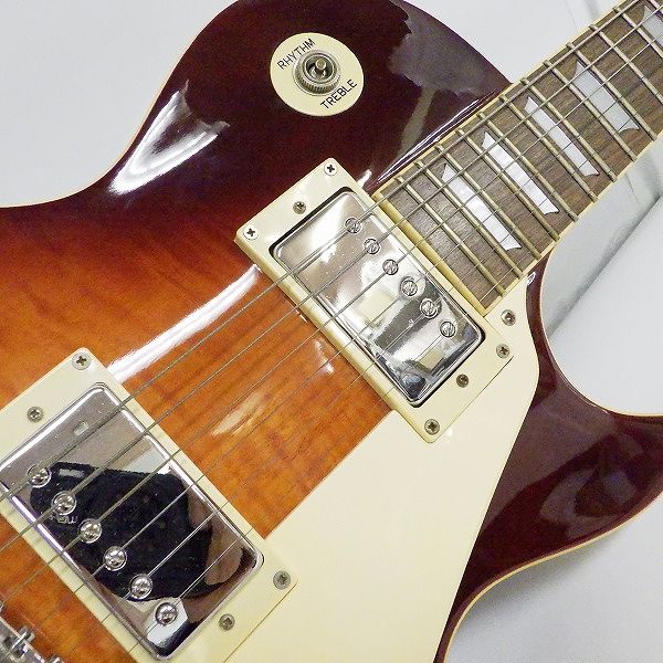 実際に弊社で買取させて頂いた★Epiphone/エピフォン Les Paul Standard/レスポールスタンダード サンバースト ソフトケース付 の画像 4枚目