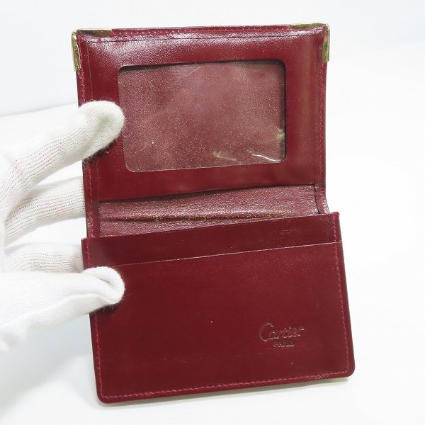 実際に弊社で買取させて頂いたCartier/カルティエ マストライン レザー 二つ折り カードケース/パスケースの画像 3枚目