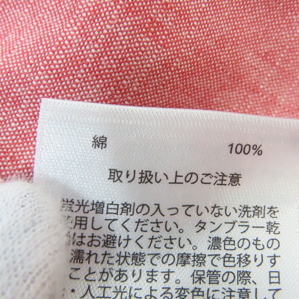 実際に弊社で買取させて頂いたBROOKS BROTHERS/ブルックスブラザーズ 長袖 ボタンダウンシャツ レッド系/Lの画像 3枚目
