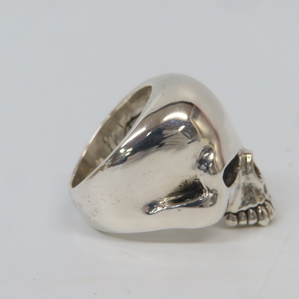 実際に弊社で買取させて頂いたCRAZY PIG/クレイジーピッグ ラージエビルスカルリング 17.5号の画像 4枚目