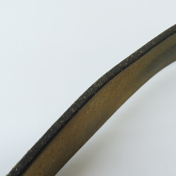 実際に弊社で買取させて頂いたFIRST ARROW'S/ファーストアローズ 放射線彫り 矢じり バックル コンチョ ベルト K18付きの画像 6枚目