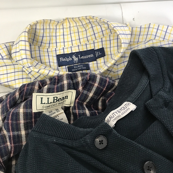 実際に弊社で買取させて頂いた【おまとめ品】ラルフローレン/エルエルビーン/アンルート/ユナイテッドアローズ 他 シャツ/パンツ/ブルゾン 等の画像 1枚目