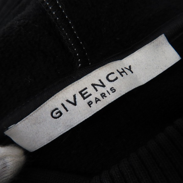 実際に弊社で買取させて頂いたGivenchy/ジバンシー 18AW ウォッシュド加工 パーカートレーナー BM708P3003/XSの画像 2枚目
