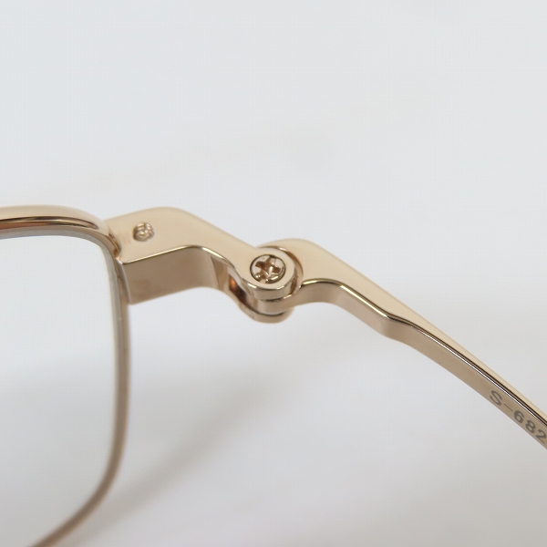 実際に弊社で買取させて頂いた999.9/フォーナインズ TITANIUM/チタニウム メタルフレーム 眼鏡/メガネ/アイウェア S-682Tの画像 7枚目