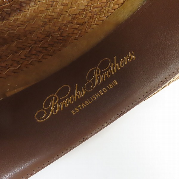 実際に弊社で買取させて頂いた【難あり】BROOKS BROTHERS/ブルックスブラザーズ 中折れハット/麦わら帽子 2点セットの画像 5枚目