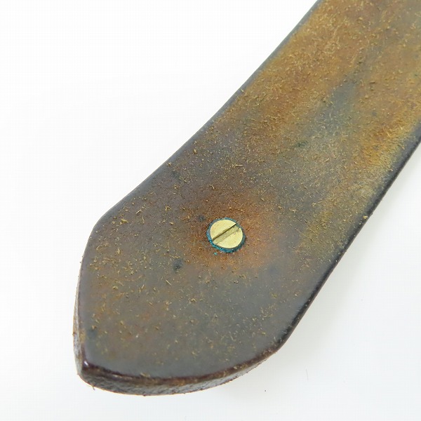 実際に弊社で買取させて頂いたFIRST ARROW'S/ファーストアローズ 放射線彫り 矢じり バックル コンチョ ベルト K18付きの画像 7枚目