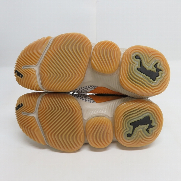 実際に弊社で買取させて頂いた【未使用】NIKE/ナイキ LEBRON 16 LOW AC ORANGE/GREY ATMOS SAFARI レブロン16 ロー サファリ CD9471-800/26の画像 2枚目