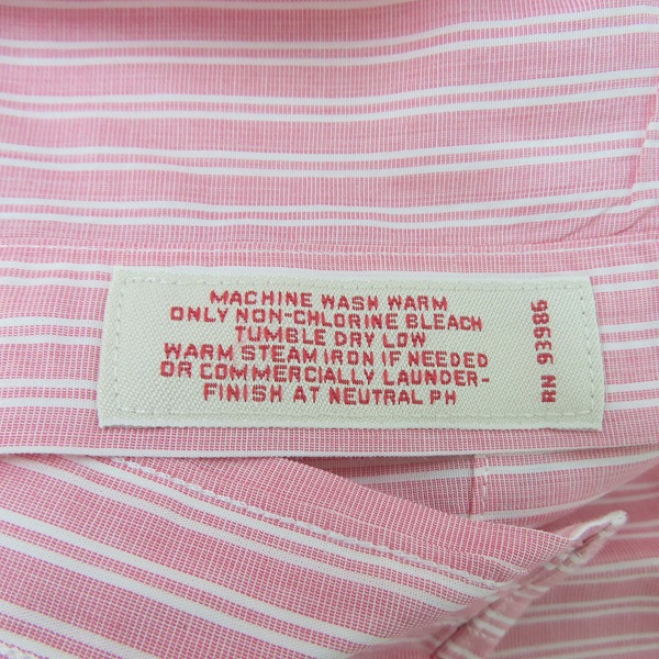 実際に弊社で買取させて頂いたBROOKS BROTHERS/ブルックスブラザーズ 長袖 ストライプ ボタンダウンシャツ/Lの画像 5枚目